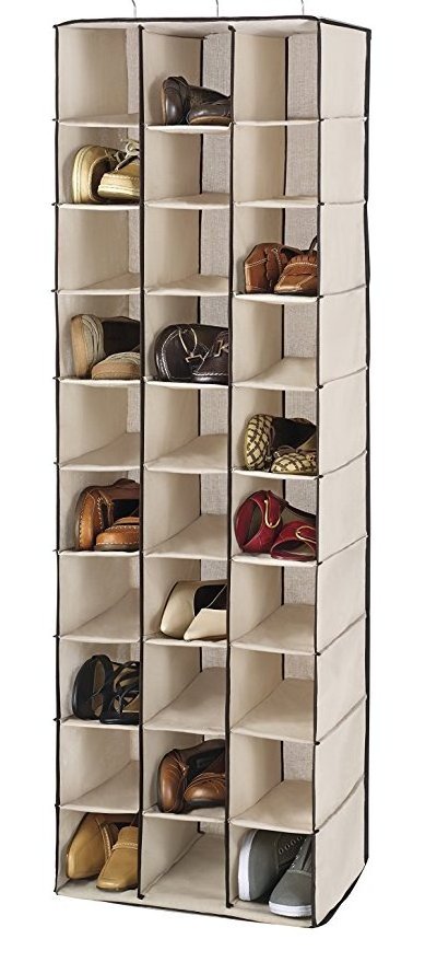 Shenzhen Custom 30 Section Shoe Shelves Hanging Closet Organizer