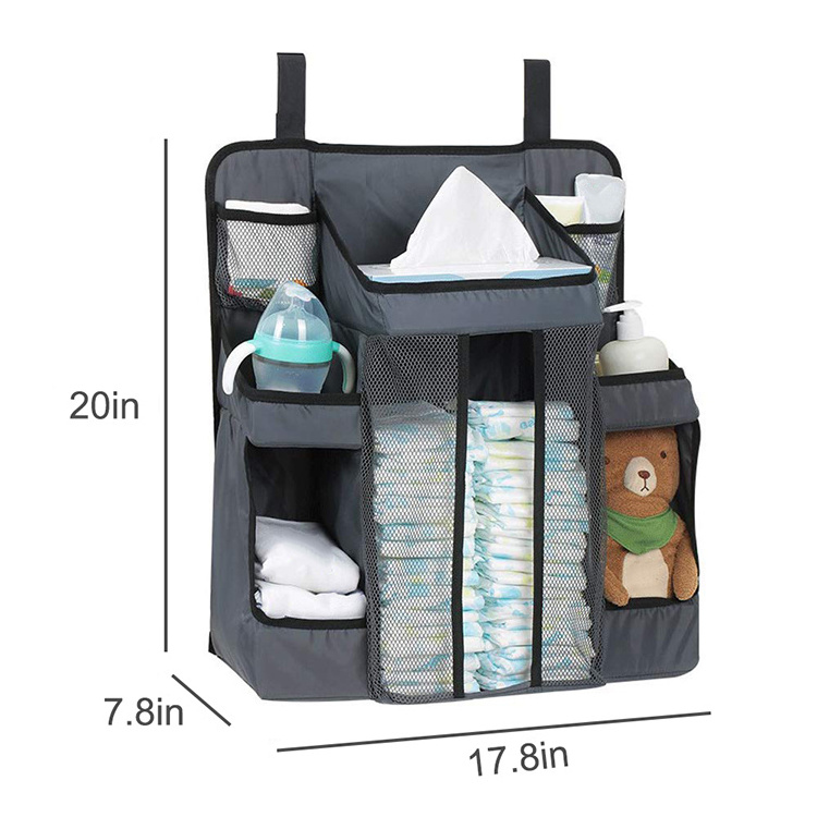 Baby Diaper Caddy Playard Hanging Diaper Organizer Nursery Organizer Baby Diaper Caddy