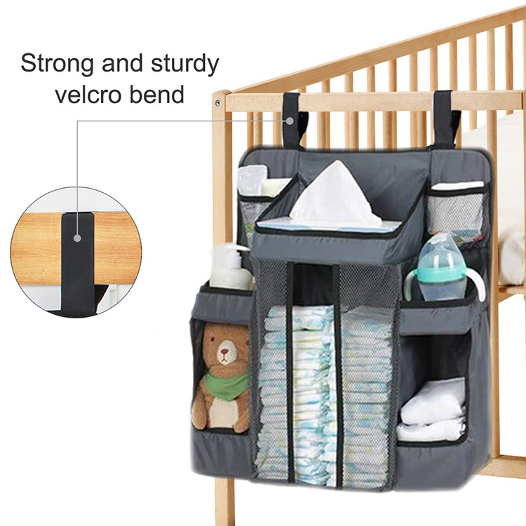 Baby Diaper Caddy Playard Hanging Diaper Organizer Nursery Organizer Baby Diaper Caddy