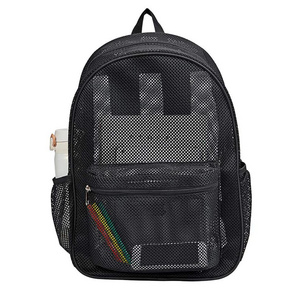 Heavy Duty Semi-Transparent Mesh Backpack College Student Backpack for Commuting, Swimming, Travel, Beach, Outdoor Sports