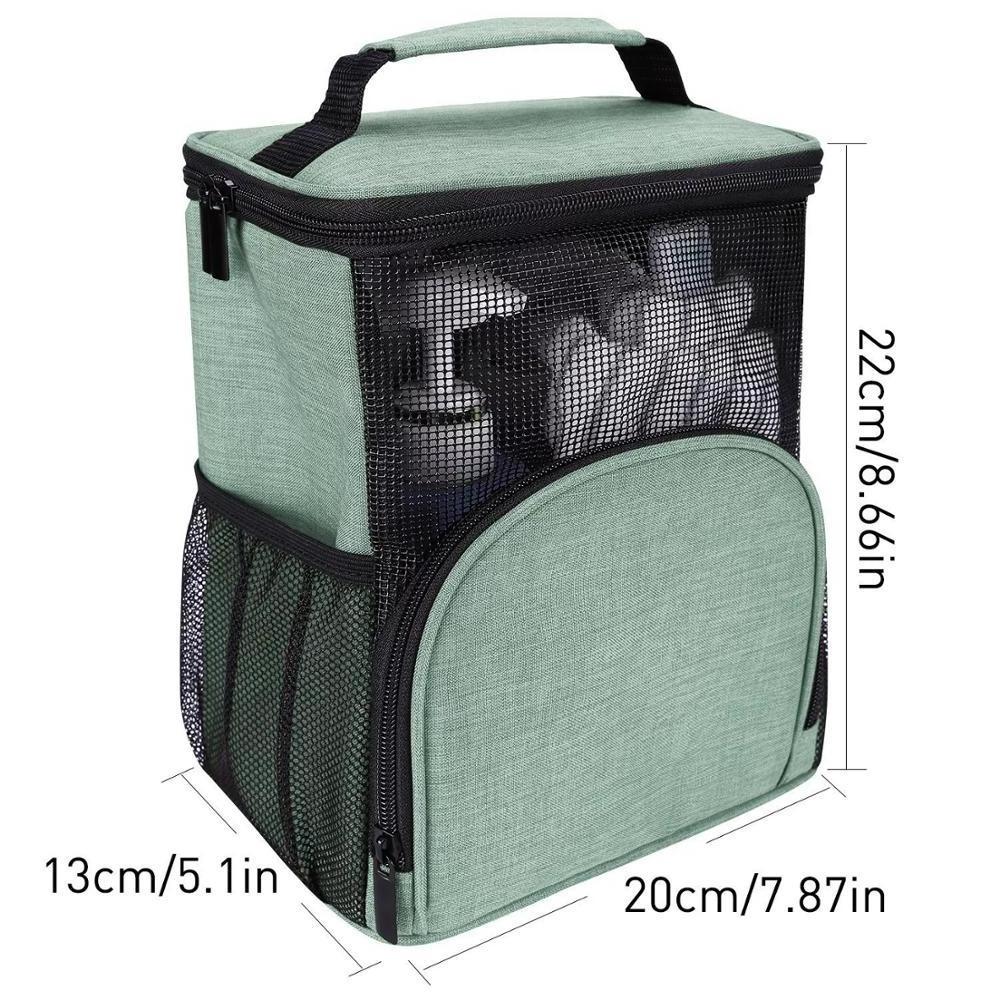 Wholesale Custom Logo Portable Bathroom Hanging Toiletry bag Mesh Shower Caddy Organizer With Handle