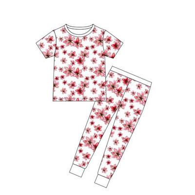 iBaifei Custom Summer Soft Bamboo Solid Baby Clothing Set Short Sleeve 2 Piece Pajamas Kids Clothes Bamboo Baby Sleepwear Pajamas