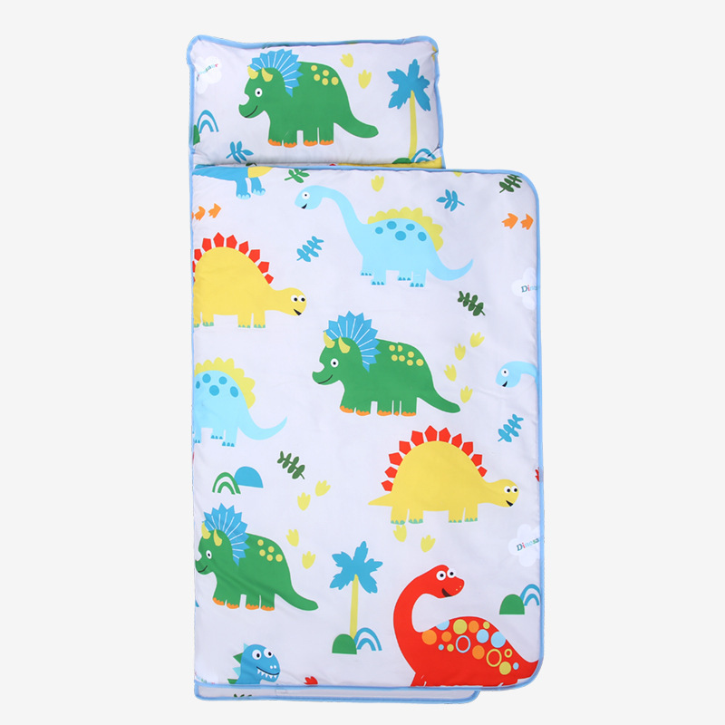 Wholesale Fleece Sleeping Nap Pad For Kids Pillow and Blanket 2 in 1 Nap Pillow Portable Foldable School Sleeping Mat