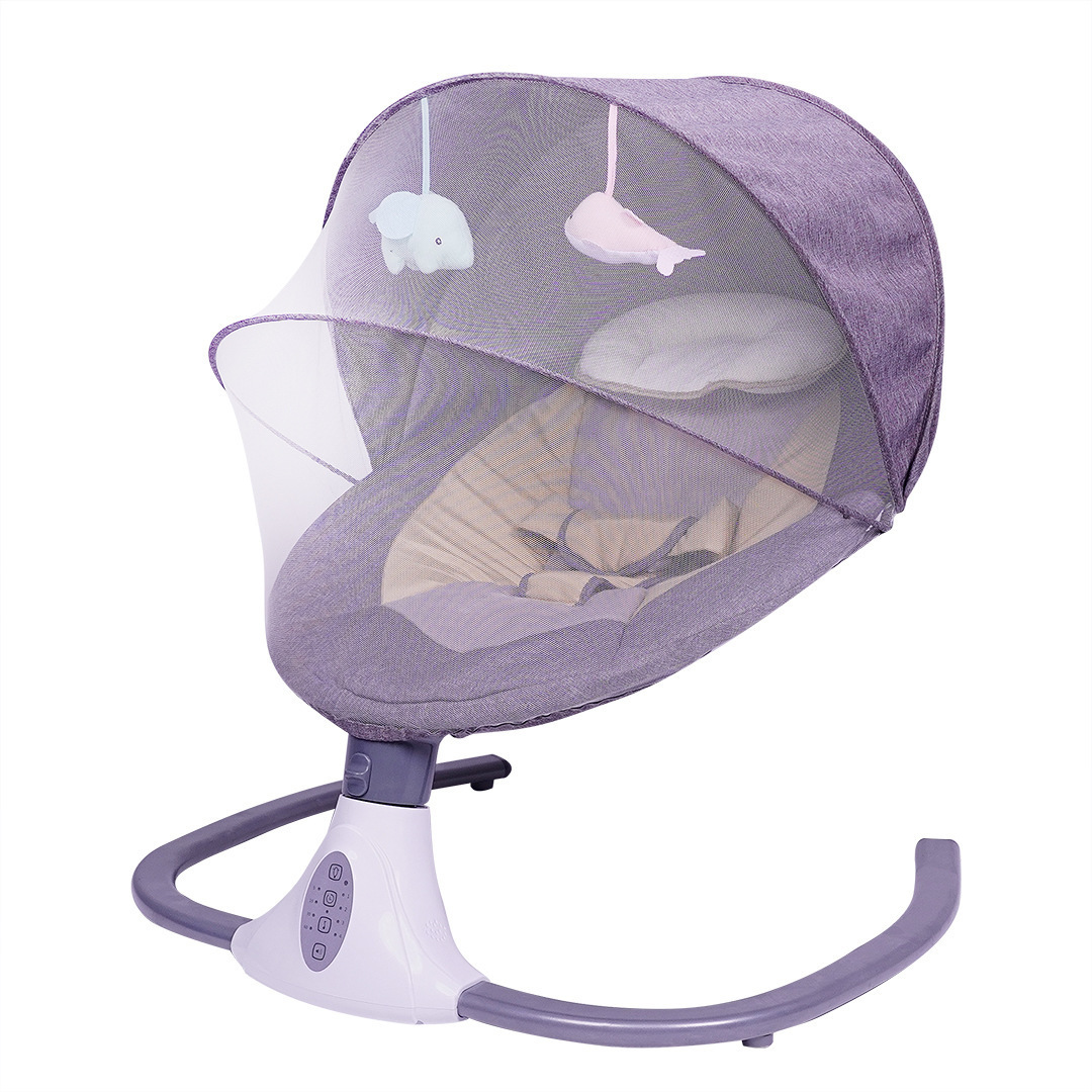 Ingenuity 4-Speed Portable Baby Swing with Music Nature Sounds Swing for 0-9 Months