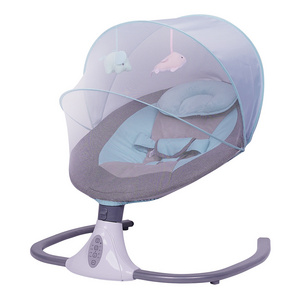 Portable Remote Control Baby Rocker Baby Swing with Upgraded Intelligent Auto-Sensing System for Infants 0 to 9months