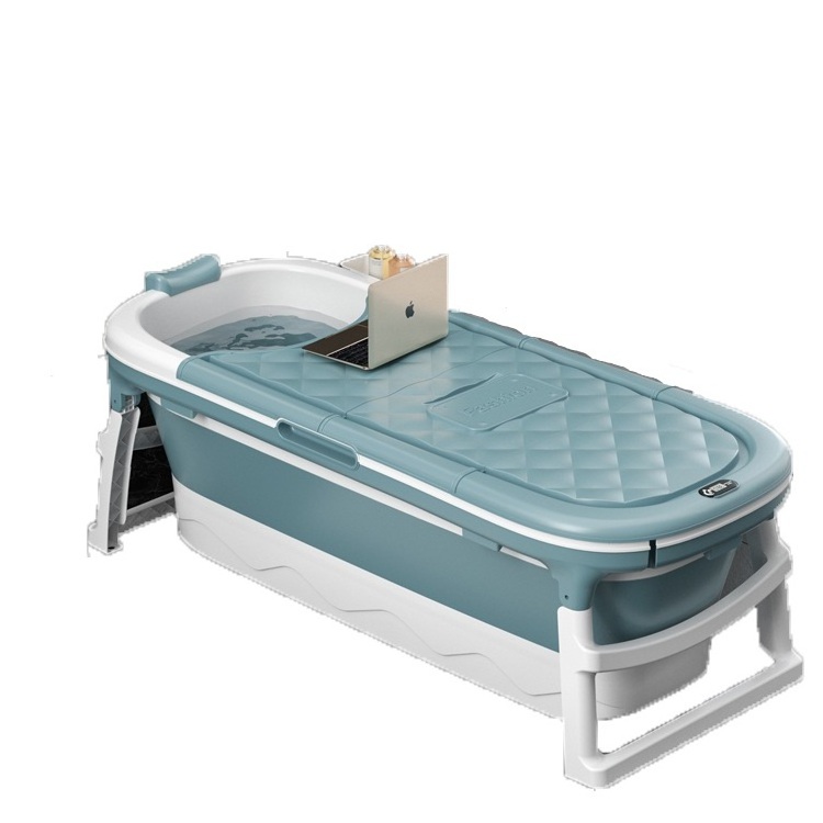 Foldable Adult bath tub Bathtub for children bucket large size folding bathtub family thickened portable with Lid Handle Drain