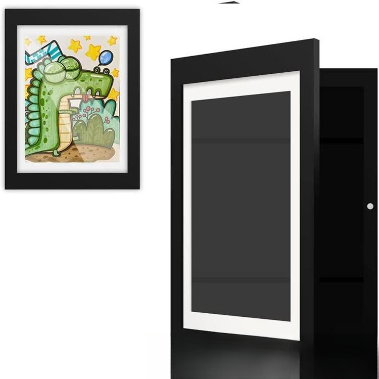 2023 New Trend Wall Kids Artwork Picture Frame A4 Front Opening Changeable Kids Artwork Photo Frame