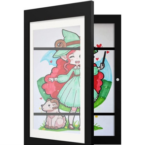 2023 New Trend Wall Kids Artwork Picture Frame A4 Front Opening Changeable Kids Artwork Photo Frame