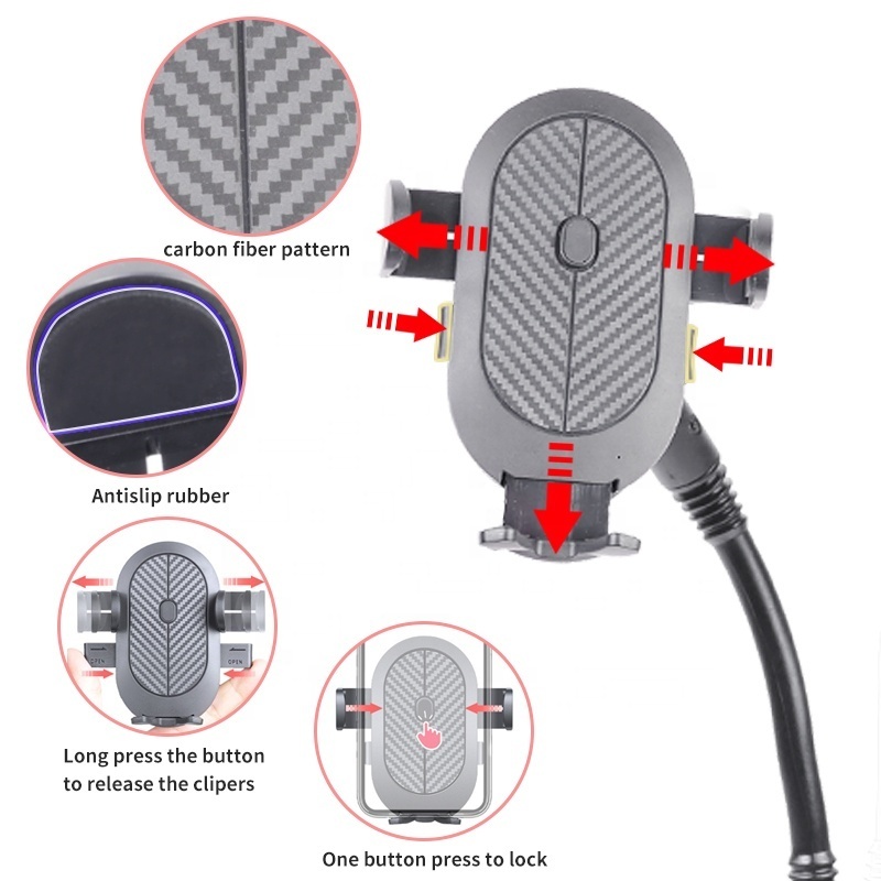 Car Cup Holder Dual Phone Mount Universal Cup Phone Holder Cradle Car Mount with Upgraded Cup Base