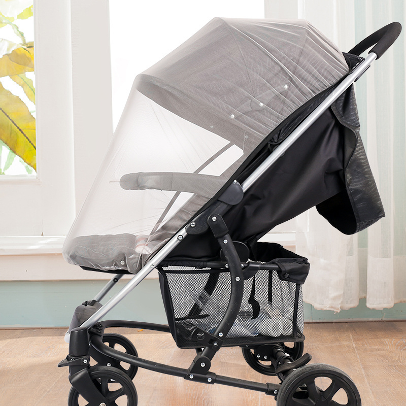 Universal Baby Stroller Accessory Mosquito Net Large Space Easy Installation Outdoor Stroller Net