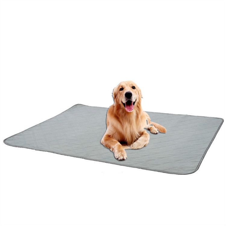 Reusable Pet Urine Pad Washable Dog Cat Diaper Mat 3 Layer Absorbent Dogs Diapers Pads Bone Print For Sofa Bed Floor