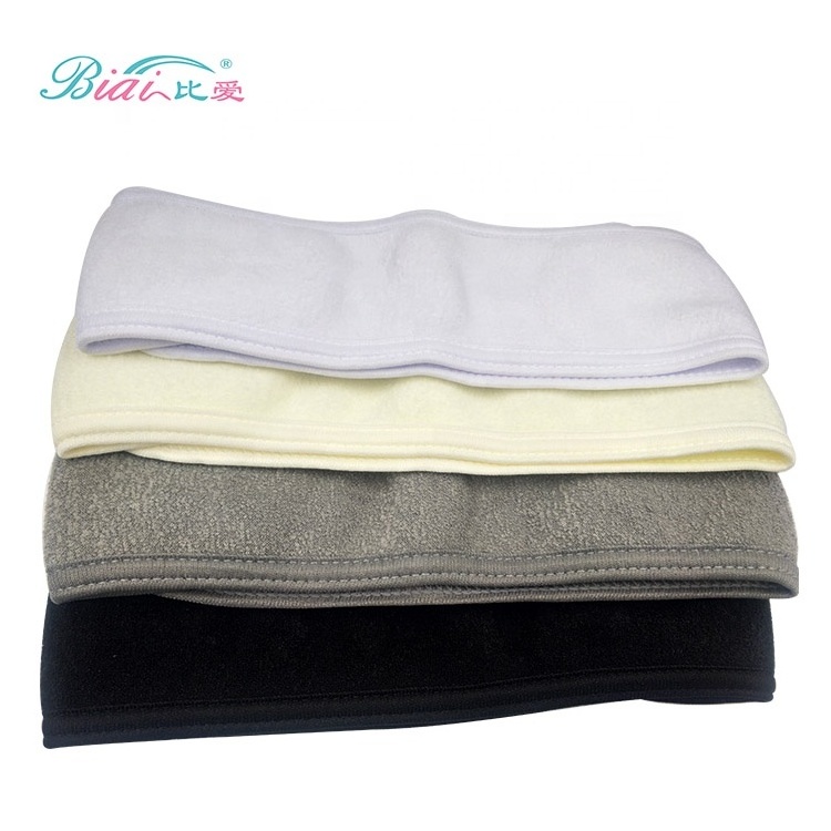 Facial Spa Headband 2  Pcs Makeup Shower Bath Wrap Sport Headband Terry Cloth Adjustable Stretch Towel with Magic Tape