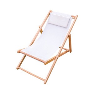 Wood Camping Folding Outdoor Fishing Deck Beach Lounge Chair