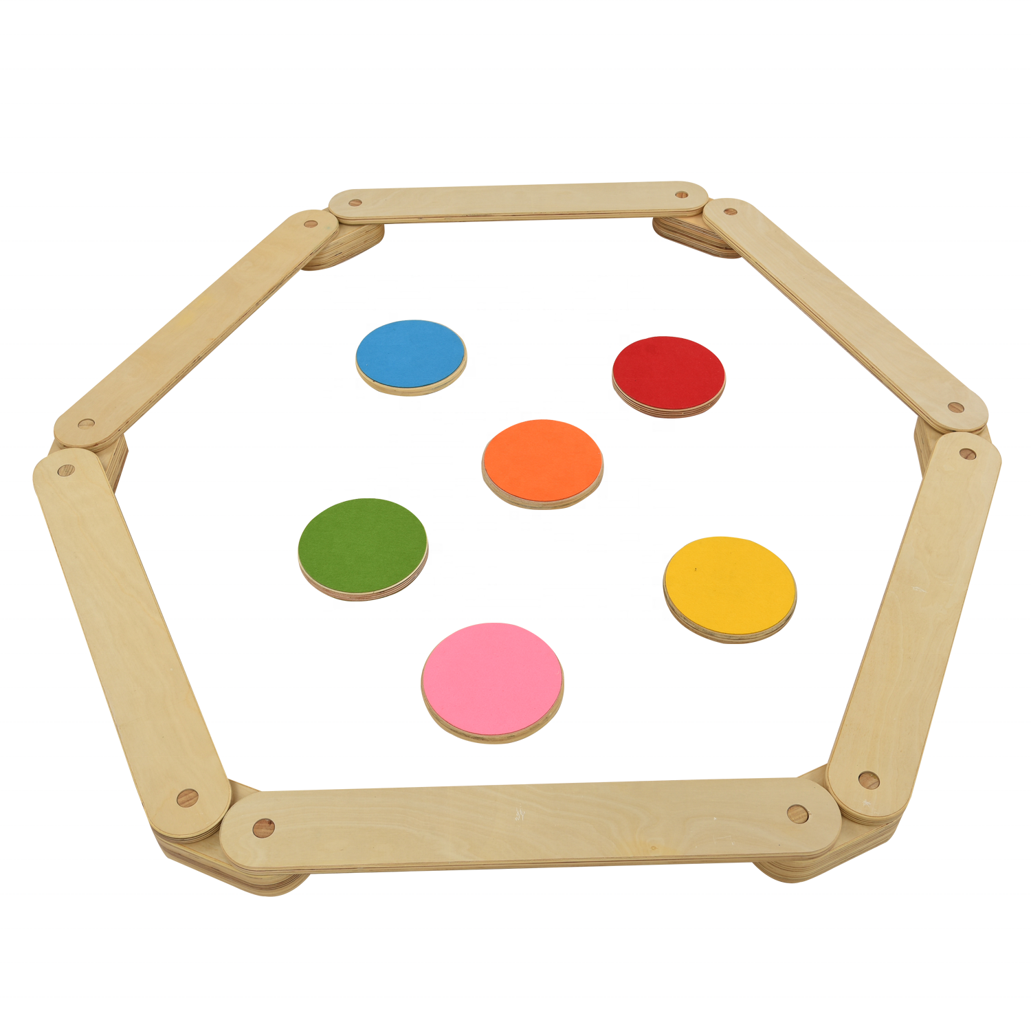 Children Coordination Gym Balance Board Montessori Toy Balance Beam and Stones for kids