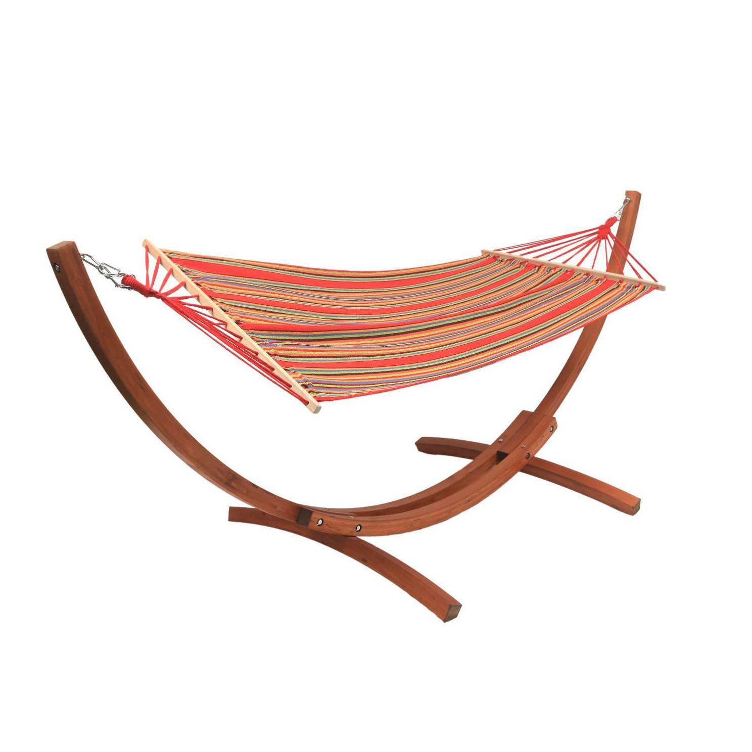 Y Shape Larch Wood Indoor Park Hammock Bed With Frame