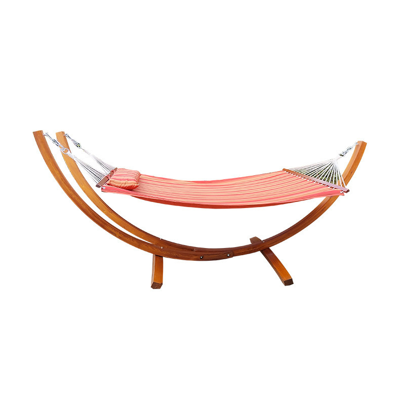 Y Shape Larch Wood Indoor Park Hammock Bed With Frame