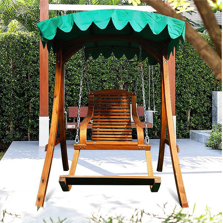 Eco Friendly Outdoor Wooden Garden Swing For Adult