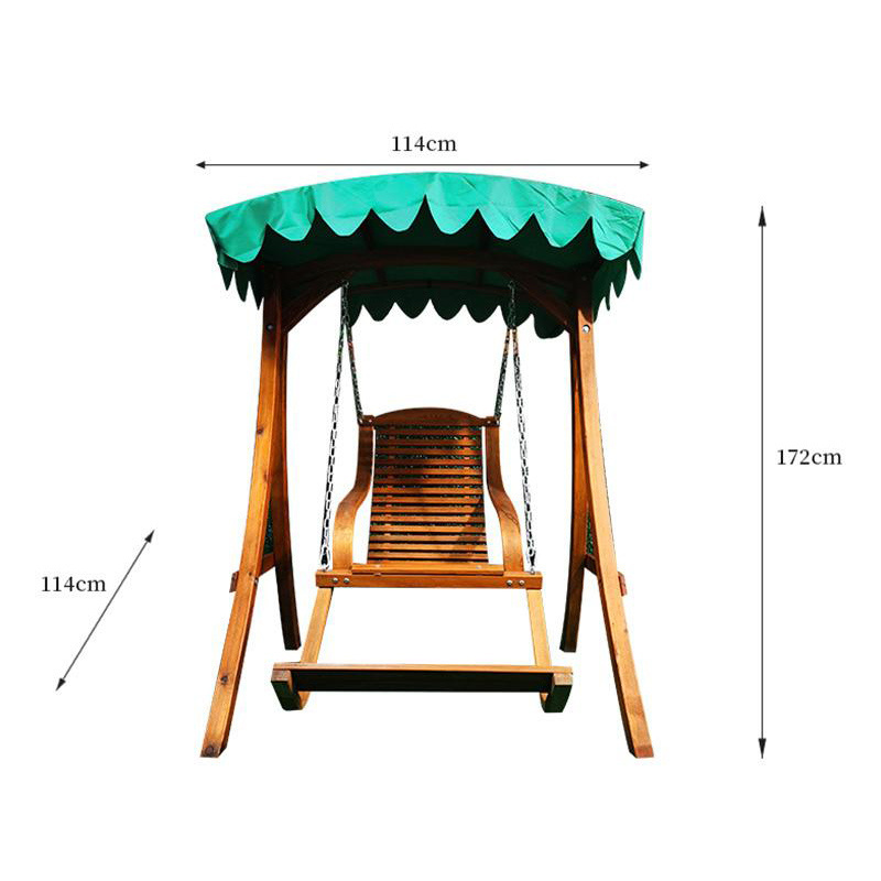 Eco Friendly Outdoor Wooden Garden Swing For Adult