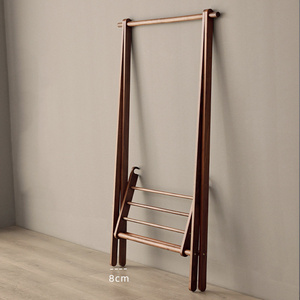 Multiifunctional Bedroom Clothes Rack Hanging Bamboo Simple Coat Rack