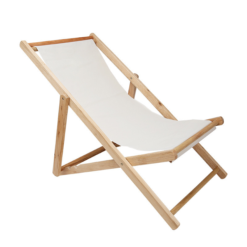 Wood Camping Folding Outdoor Fishing Deck Beach Lounge Chair