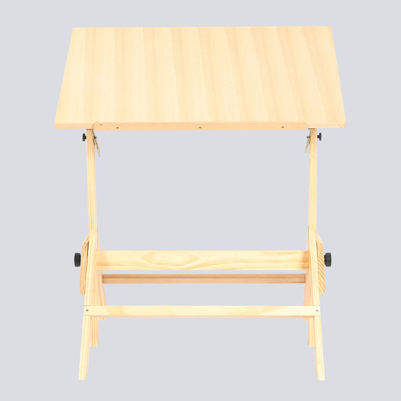 Multi-functional Adjustable Height Solid Wood Writing Drawing Table