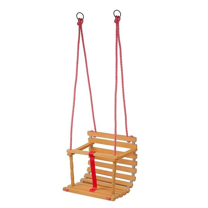 Indoor Outdoor Baby Toddler Hanging Wooden Swing