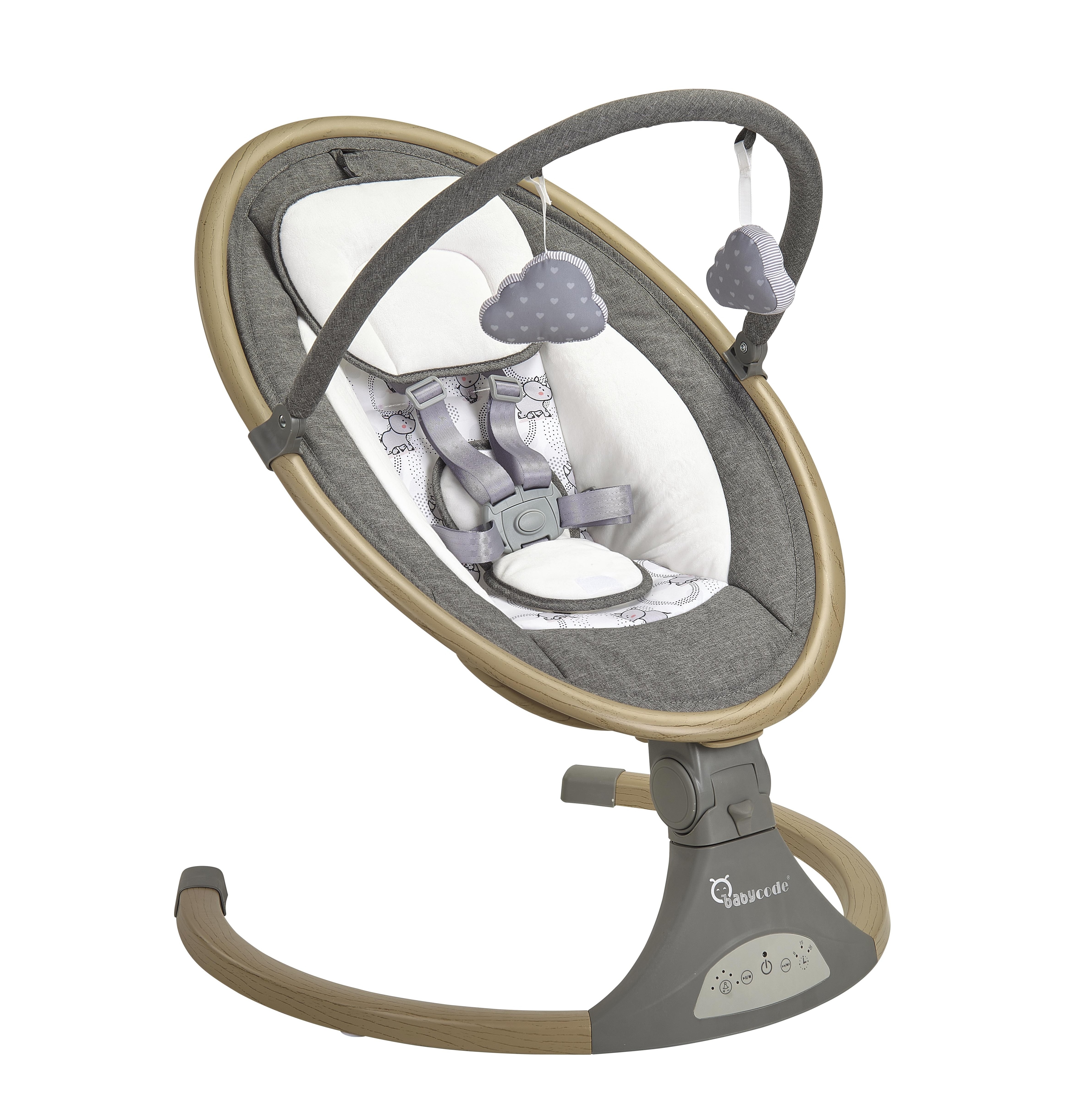 Musical Electric Baby Swing With Position Height Adjustable Rocking Automatic Baby Sleeping Cot