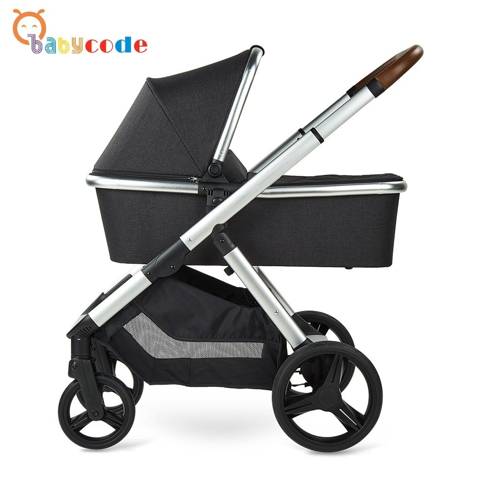 EN1888 luxury 3 in 1 retractable handle baby stroller