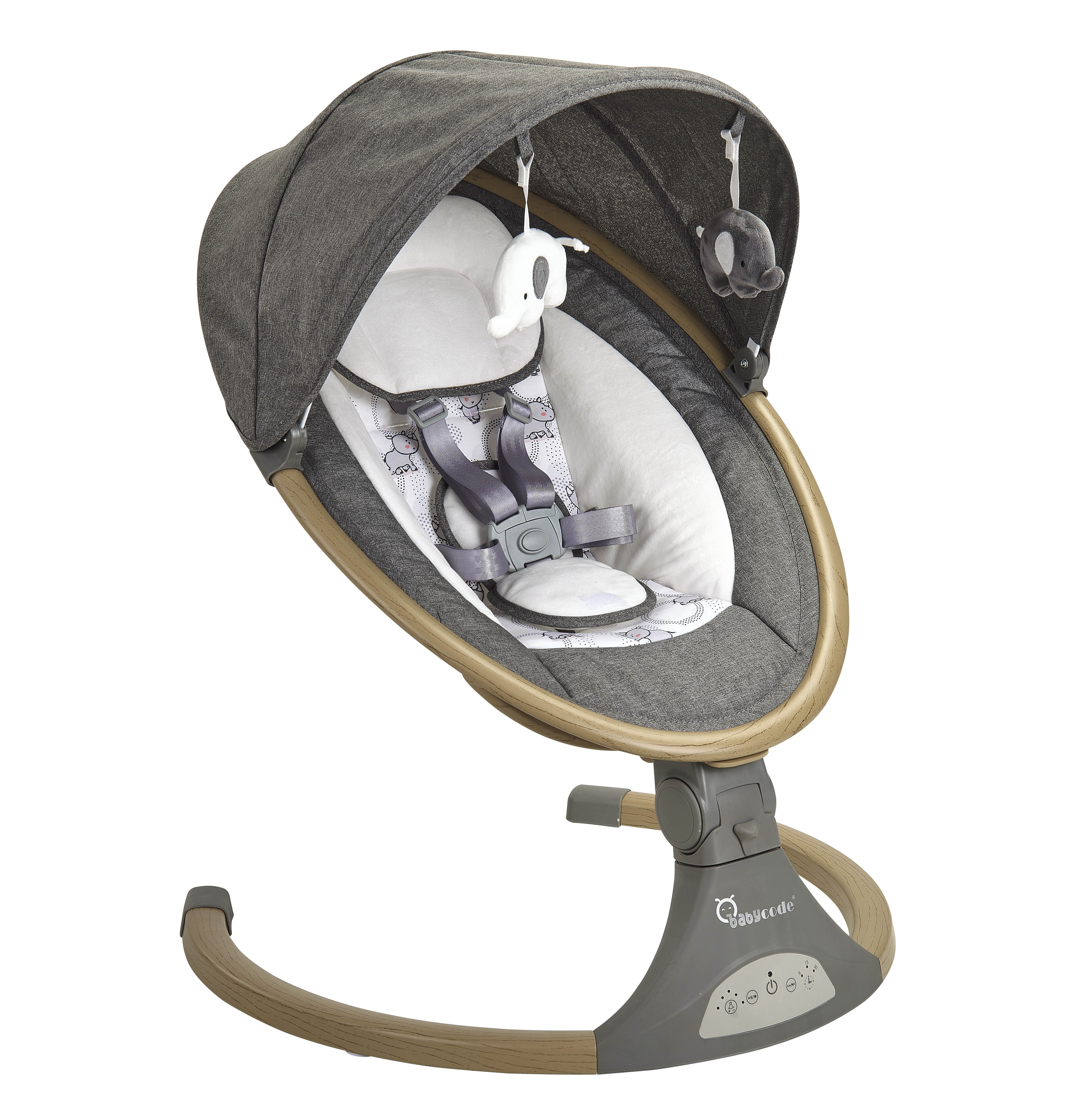 Musical Electric Baby Swing With Position Height Adjustable Rocking Automatic Baby Sleeping Cot