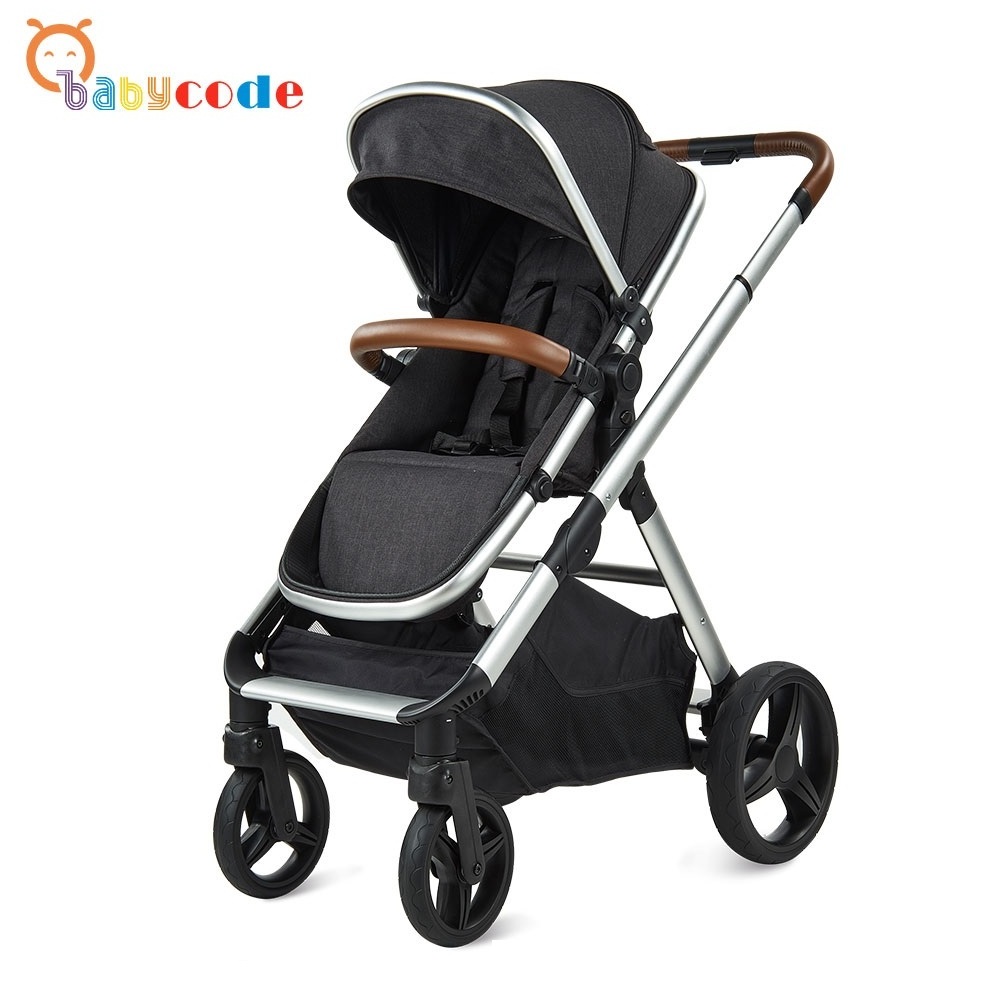 EN1888 luxury 3 in 1 retractable handle baby stroller