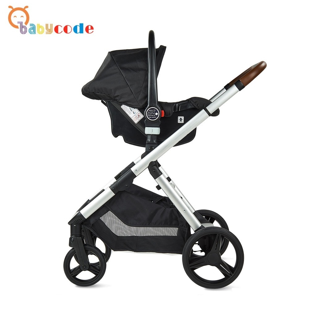 EN1888 luxury 3 in 1 retractable handle baby stroller