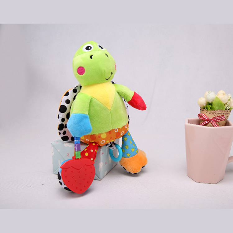 Babyfans  turtle plush animal toy soft toy hanging musical toys for babies