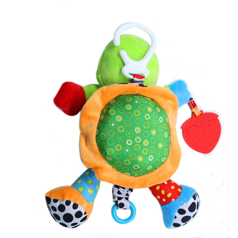 Babyfans  turtle plush animal toy soft toy hanging musical toys for babies