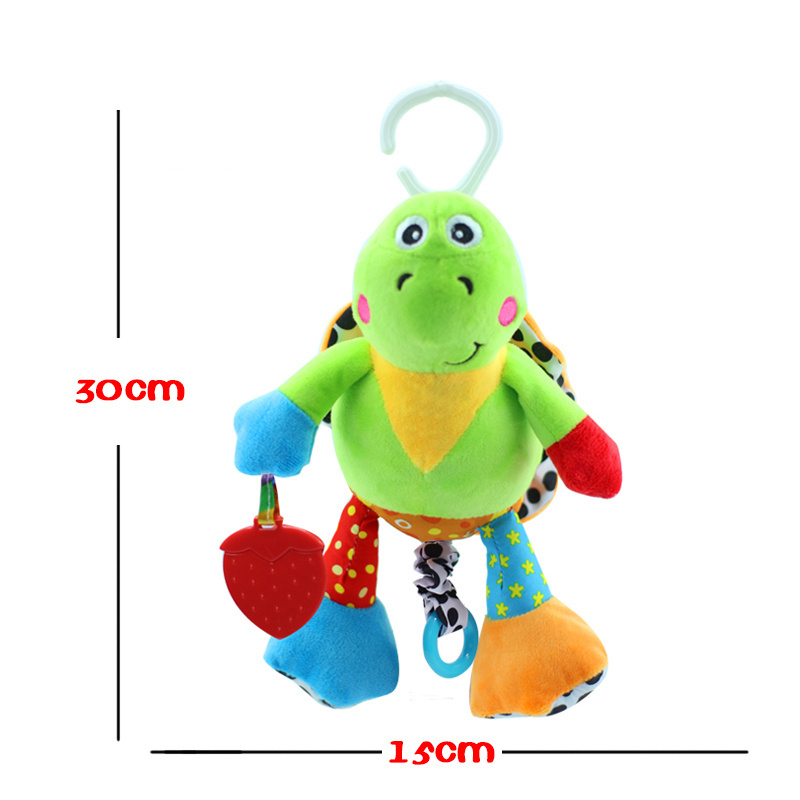 Babyfans  turtle plush animal toy soft toy hanging musical toys for babies