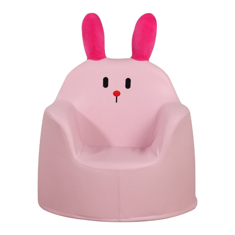 Pink sponge rabbit kids sofa