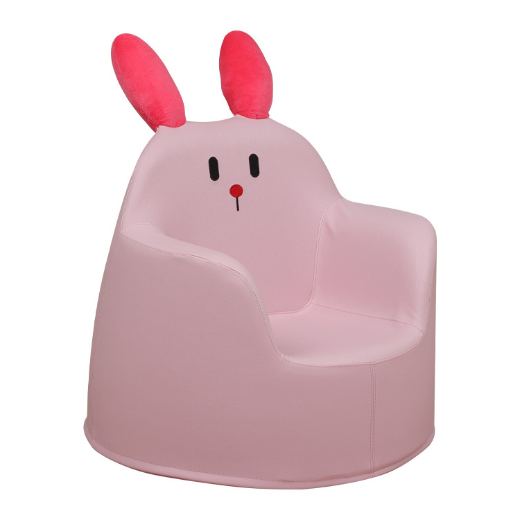 Pink sponge rabbit kids sofa