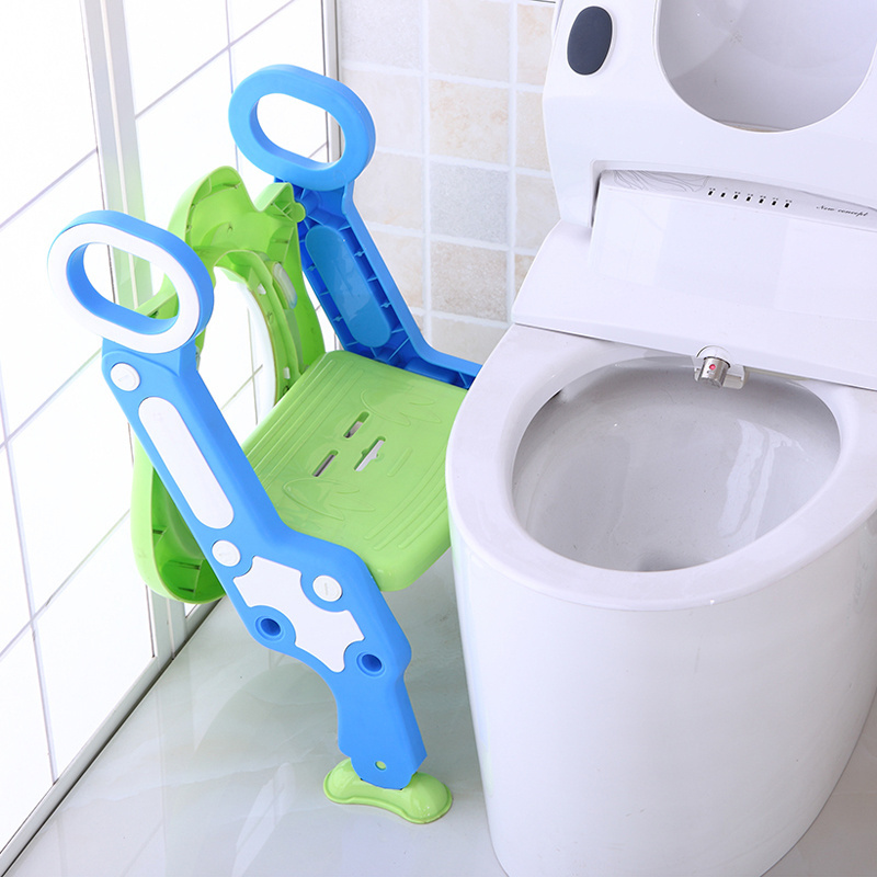 Baby Toilet Seat Training Potty Ladder Folding Toilet Chair With Stairs