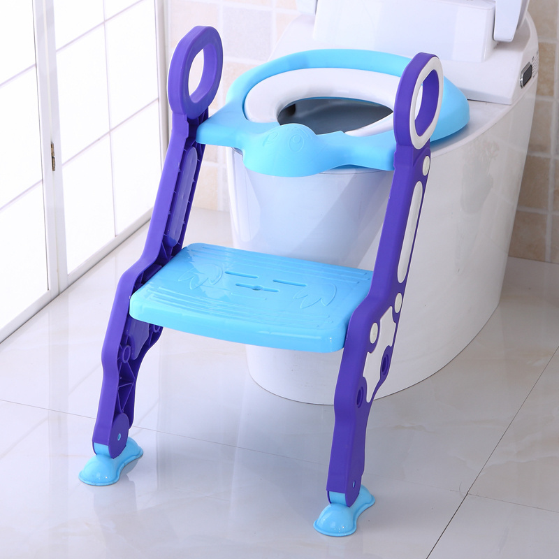 Baby Toilet Seat Training Potty Ladder Folding Toilet Chair With Stairs