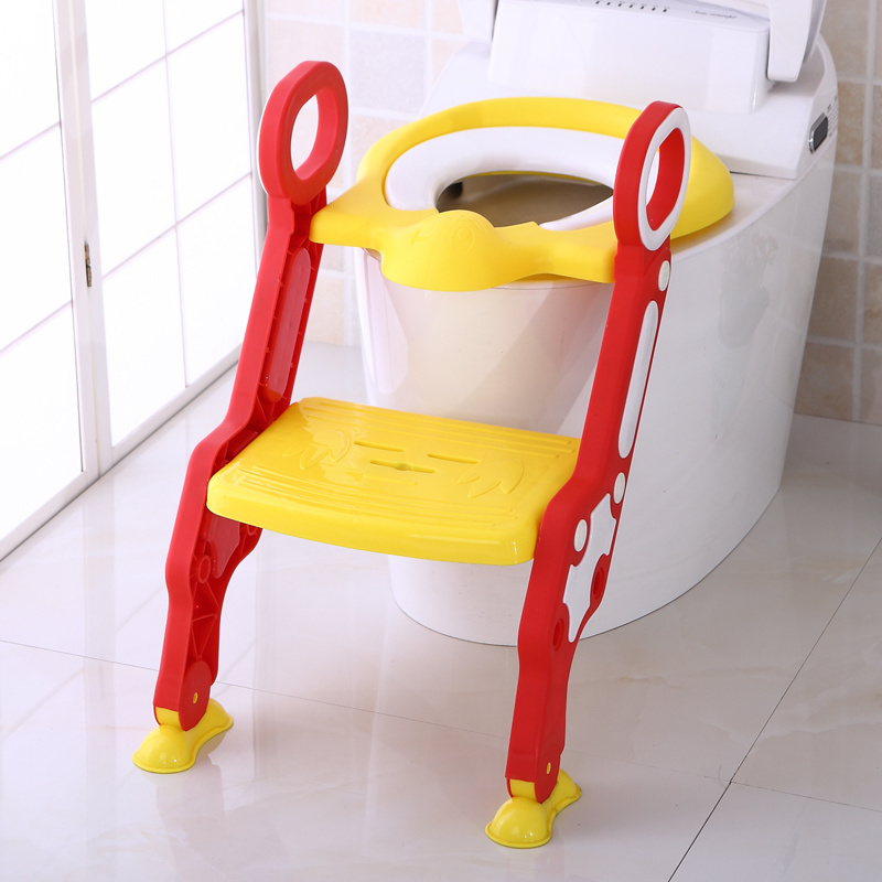 Baby Toilet Seat Training Potty Ladder Folding Toilet Chair With Stairs