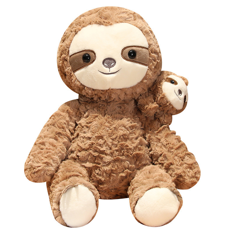 Ready To Ship Stuffed Fluffy Sloth Plush Toys For Claw Machine High Quality Empty Bulk Plush Toys Carnival Promotional Cheap Toy