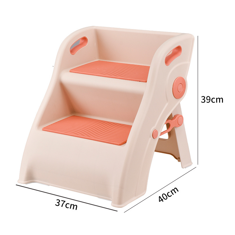 Children potty exercise plastic foldable ladder kids step stool