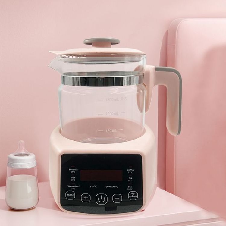 Temperature Adjustment Baby Formula Kettle Thermostatic Glass Baby Formula Milk Mixing Powder Milk Warmer Kettle