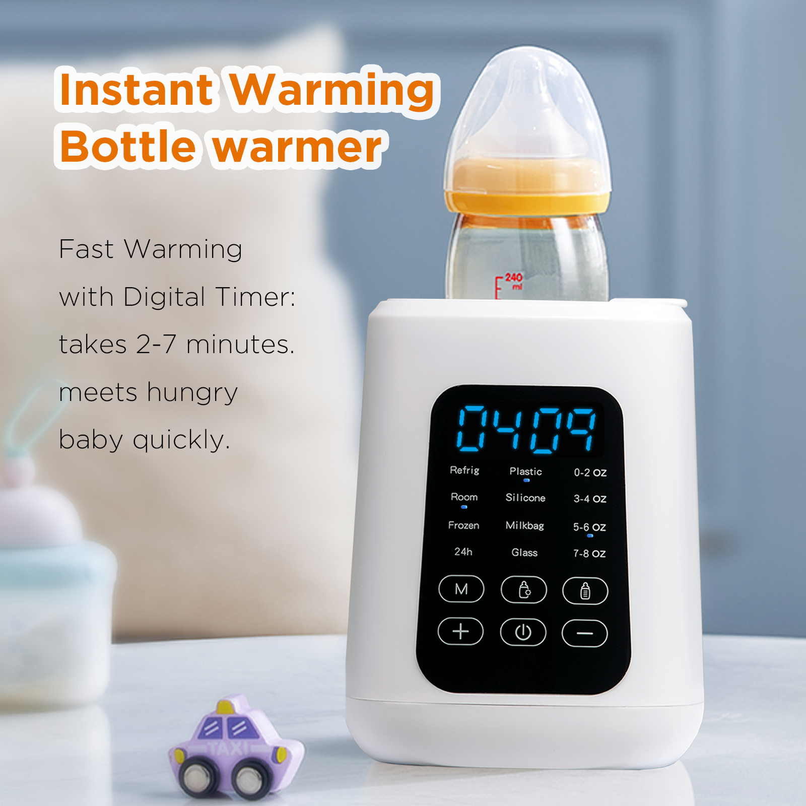 Manufacture Baby Milk Feeding Bottle Warmer Heating Milk Bottle Warmer Thermos Baby Formula Bottle Warmer