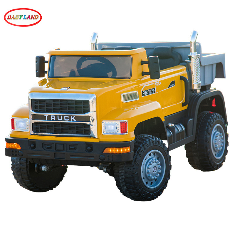 BABYLAND Hot Child Electr Truck  car With Rear Dumper power 12v Battery 4 Motors kids ride Car