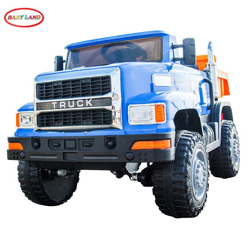 BABYLAND Hot Child Electr Truck  car With Rear Dumper power 12v Battery 4 Motors kids ride Car