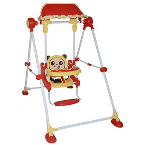 BABYLAND  2022 NEWEST OUTDOOR INDOOR BABY SWING WITH CANOPY CUTE ANIMAL DESIGN KIDS SWING