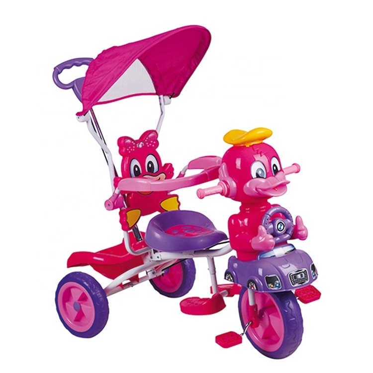 CUTE DUCK KIDS TRICYCLE BIKE STROLLER BABY TRICYCLE KIDS TRIKE WITH CANOPY