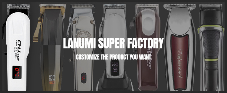 Lanumi JM-2021 Electric hair Clipper Trimmer Set All Metal cordless hair clipper set LCD Display hair trimmer clipper kit