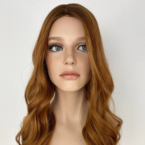 Large Stock Ginger Orange Color Silk Base Topper Hairpiece #30 #33 Color Toupees Real Remy Human Hair Toppers