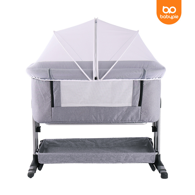 New Born Foldable Baby Crib Bed Multifunction Infant Carry Cot Folding Swing Crib Portable Baby Crib For Sale